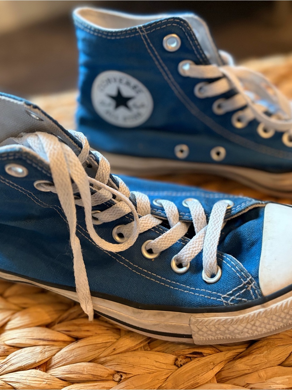 Converse All Star Unisex High Top Chuck Taylor Sneakers in Blue - Picture 6 of 8